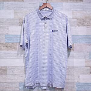 PETER MILLAR Summer Comfort Polo Anchors Wailea Golf Club Maui Hawaii Mens Large